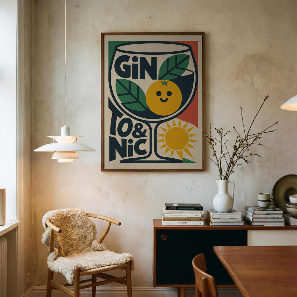Sunny Gin and Tonic Poster