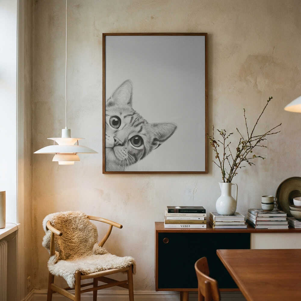 Curious Cat Poster