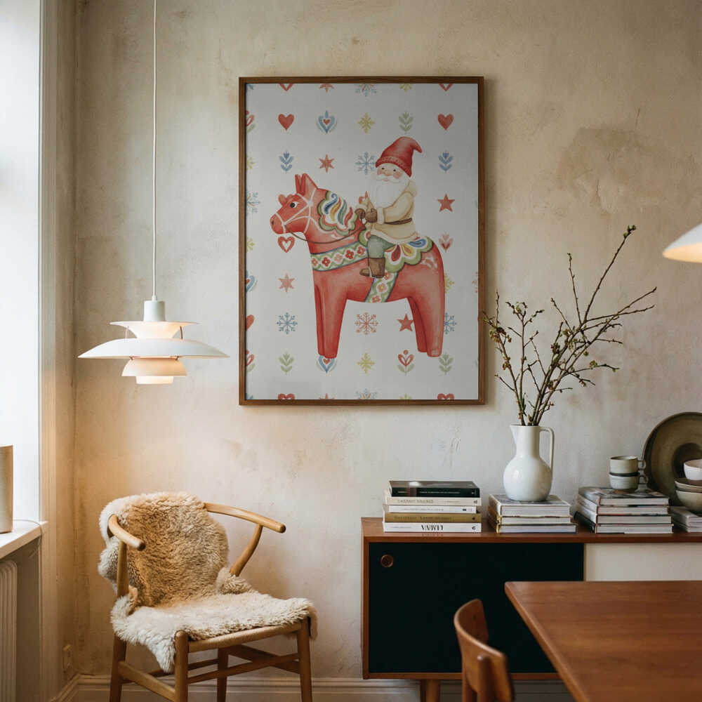 Gnome On Horse Poster