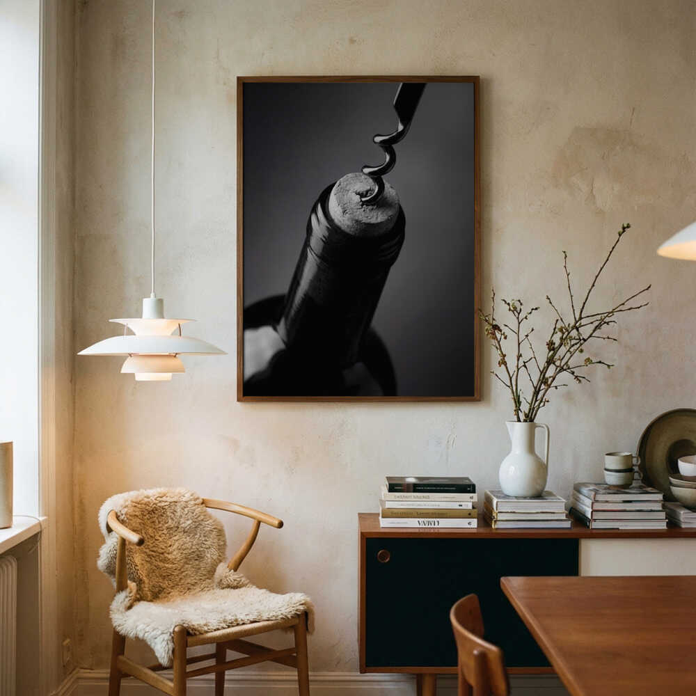 Wine Bottle Opening Poster