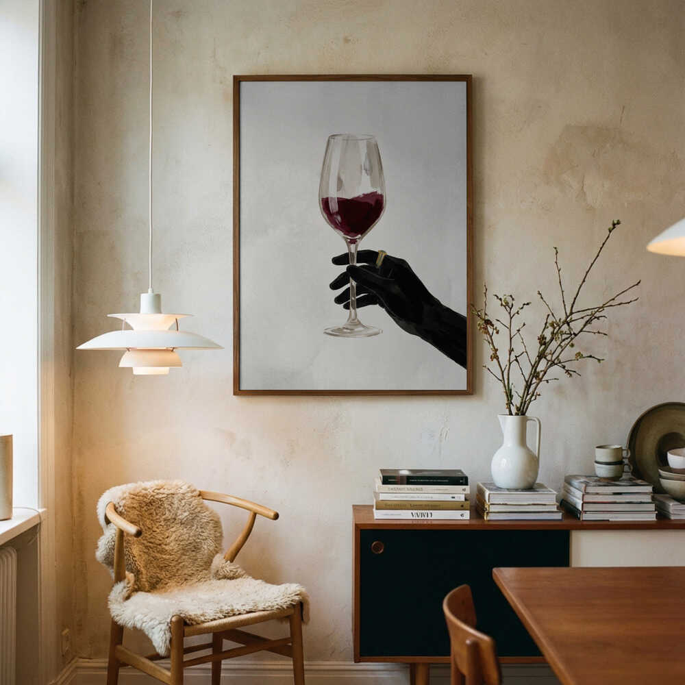 A Glass of Red Wine Poster