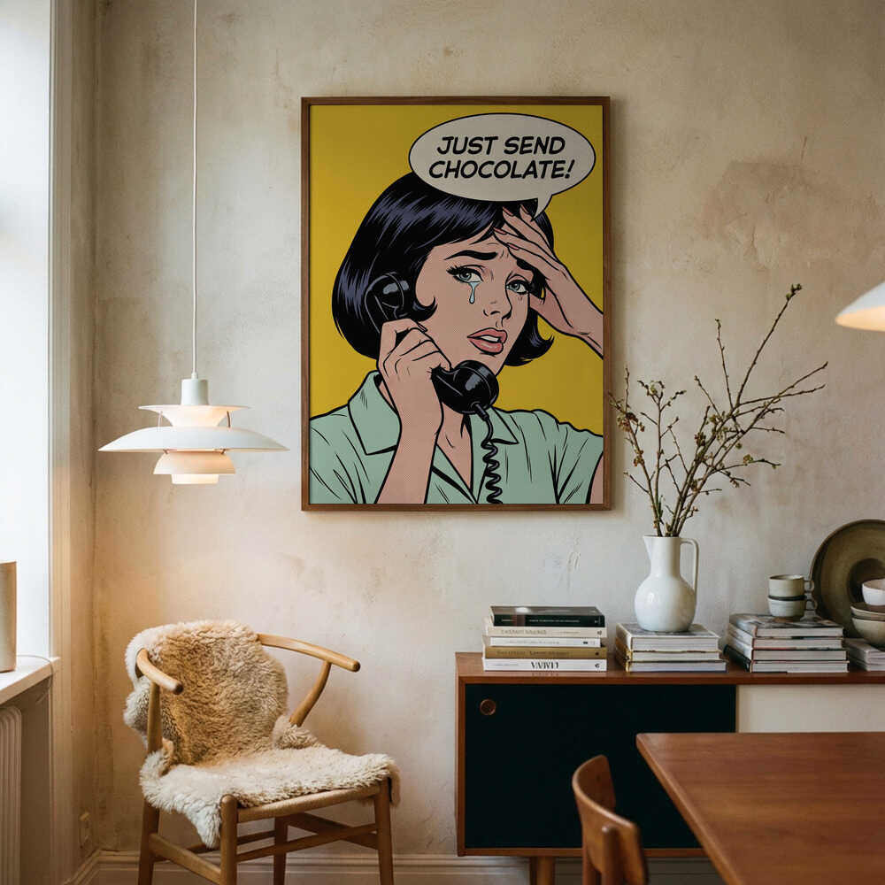 Just Send Chocolate Poster