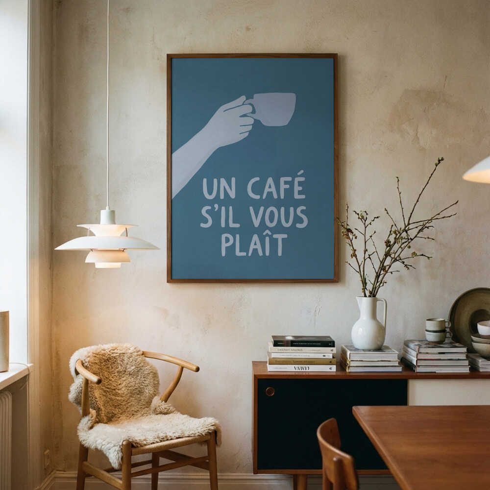 Un Café S'il Vous Plait Poster