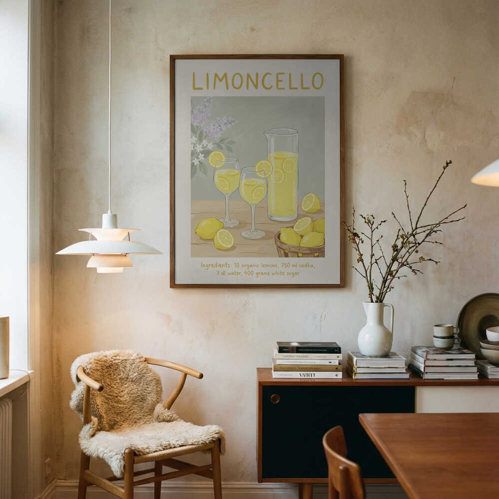 Limoncello Lemon Refreshment Poster