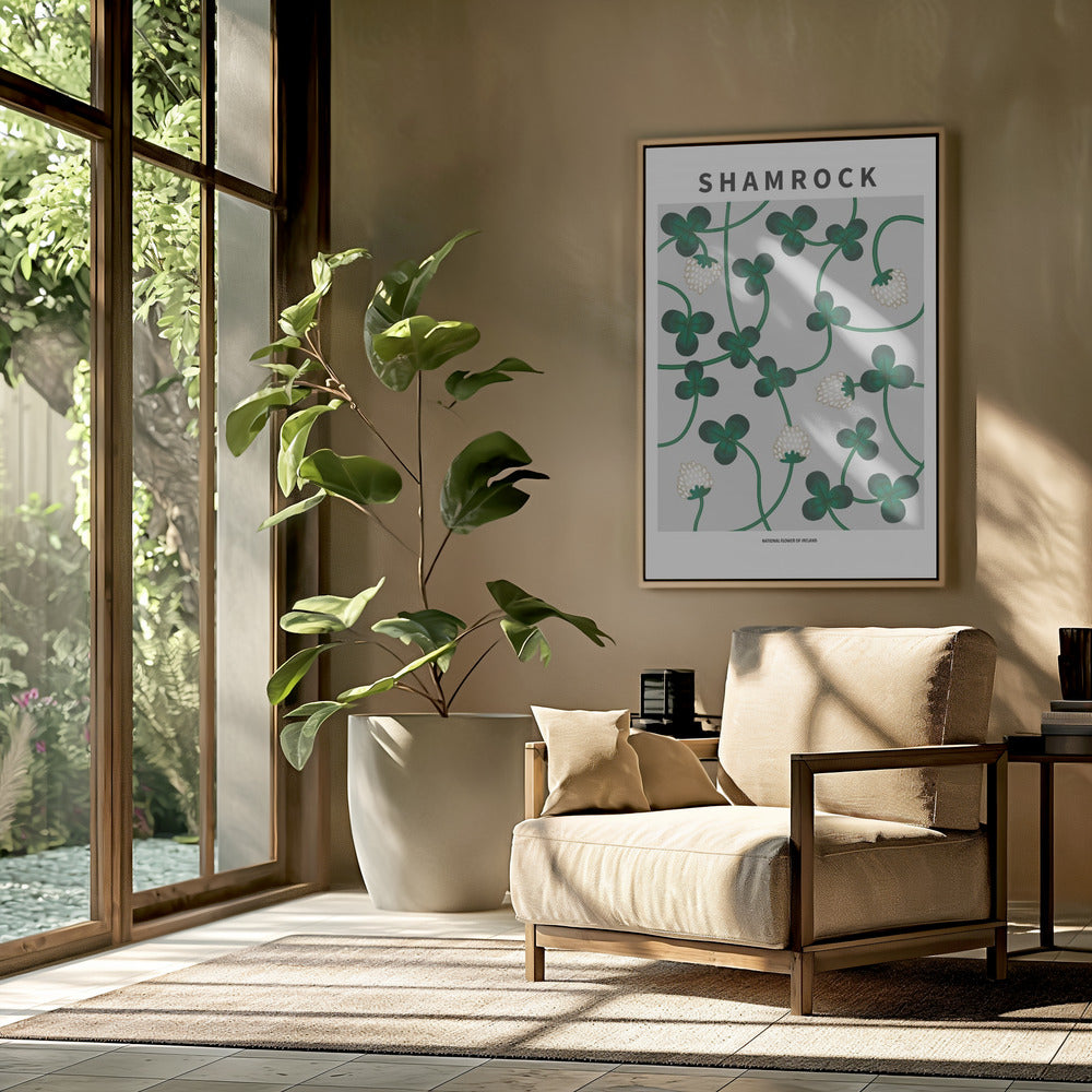 Shamrock - National flower of Ireland Poster