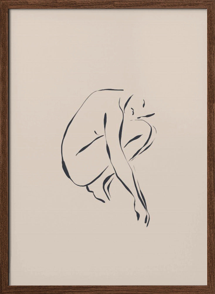 Sitting Contemplating Poster
