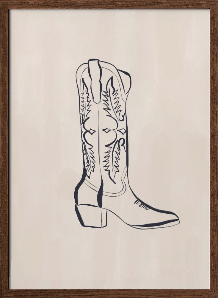 Cowboy Boots By Ivy Green Illustrations Poster