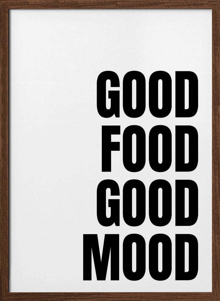 Godo Food Good Mood Poster (White)