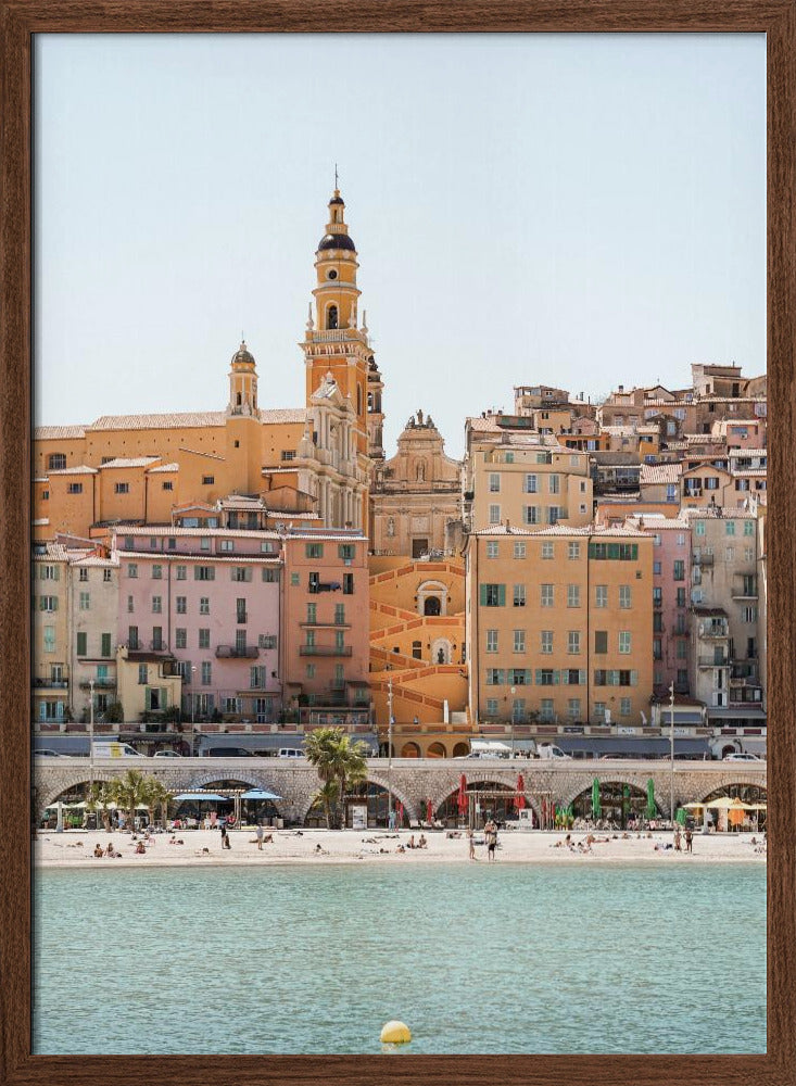 Skyline of Menton Poster