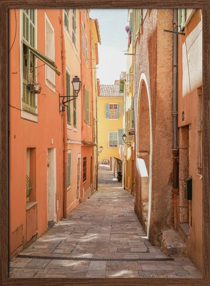 Streets of Menton Poster
