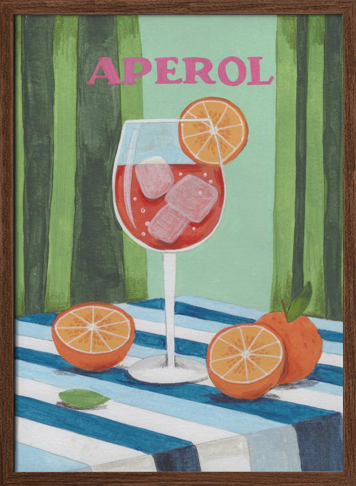 Aperol Spritz Cocktail Poster
