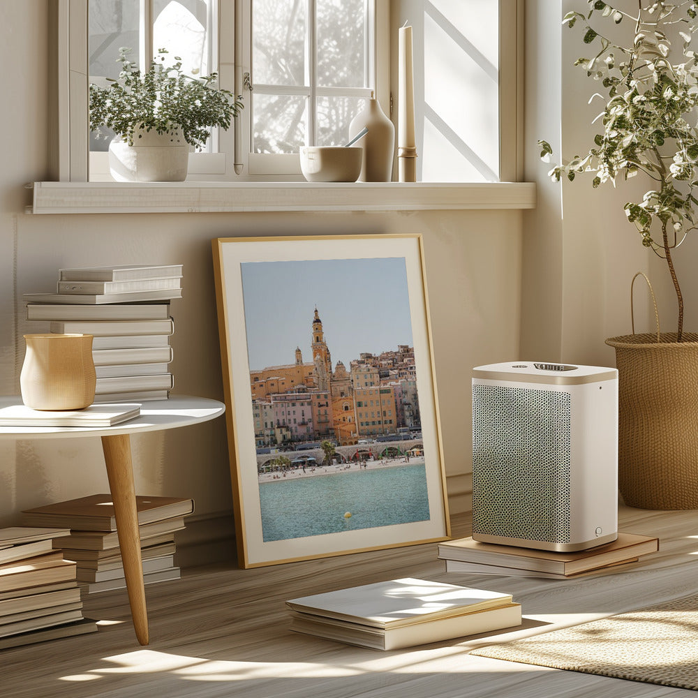 Skyline of Menton Poster