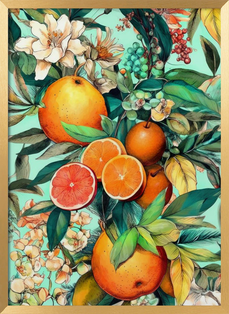 Flowers and fruits 2 Poster
