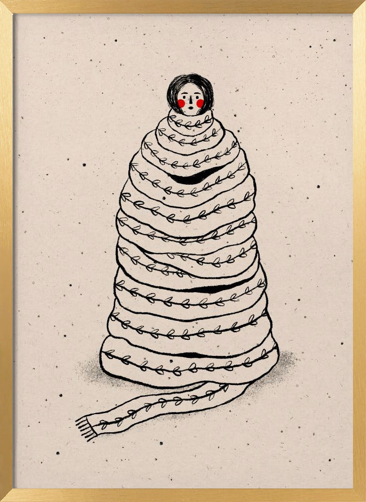 Cuddled Up In Knits Poster