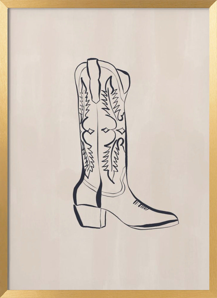 Cowboy Boots By Ivy Green Illustrations Poster