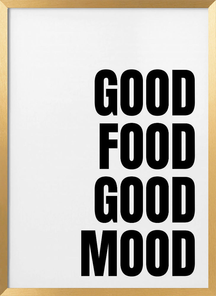 Godo Food Good Mood Poster (White)