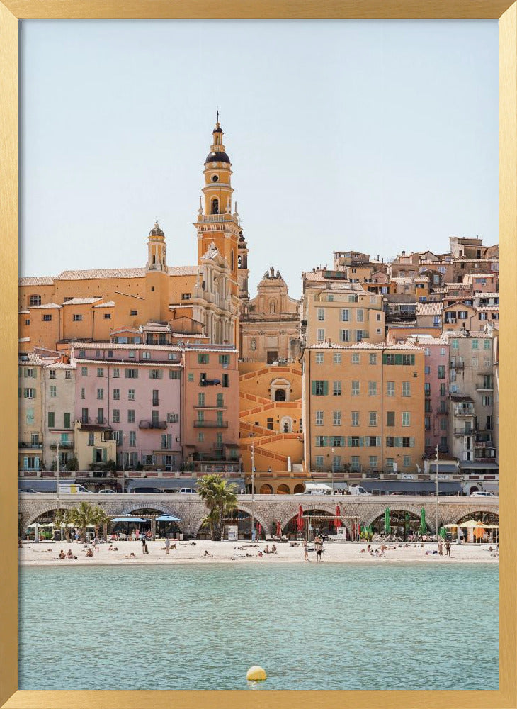 Skyline of Menton Poster