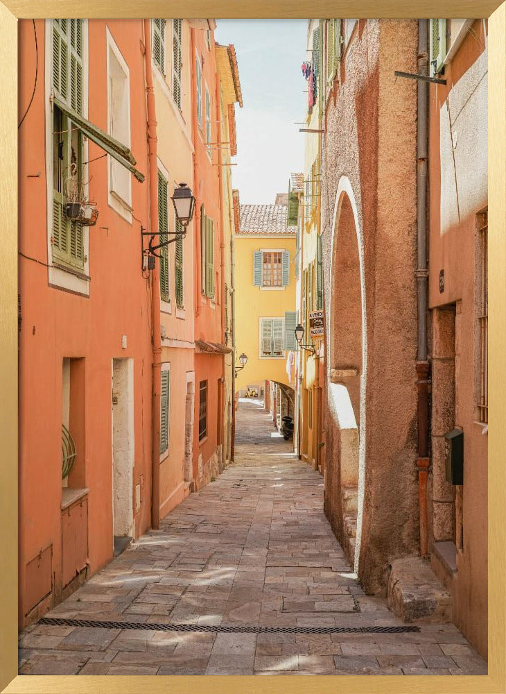 Streets of Menton Poster