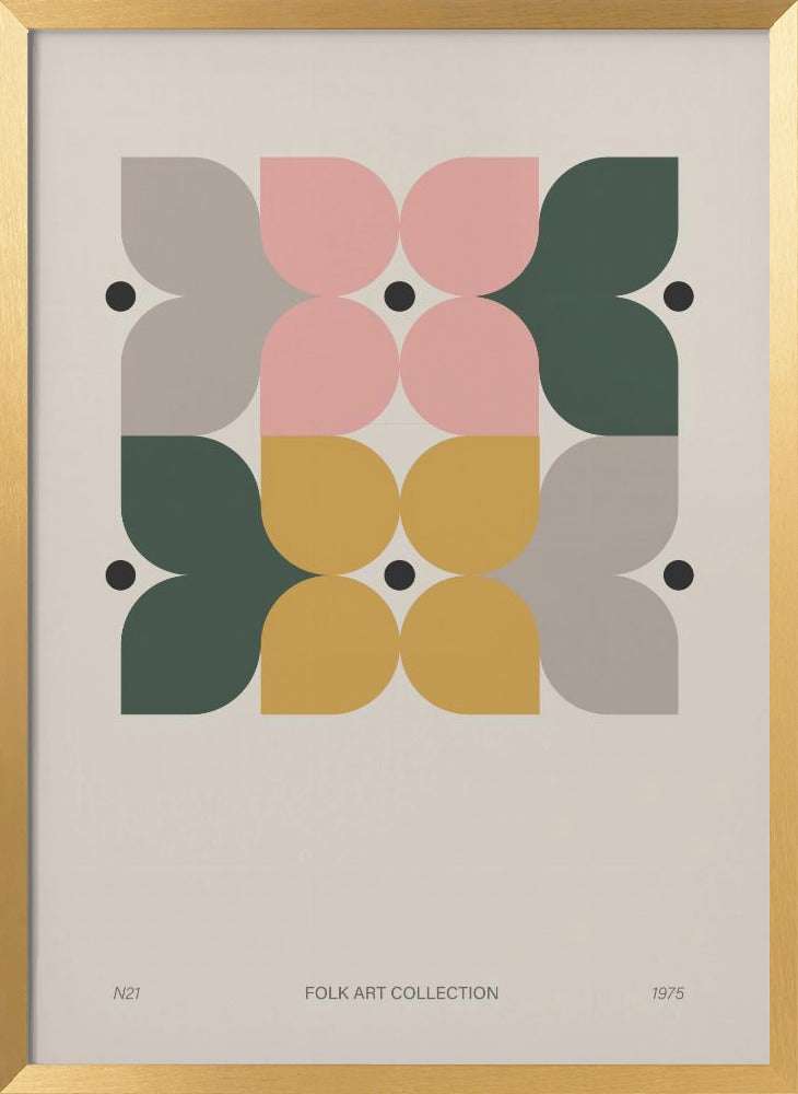 Modern folk art collection no 21 Poster