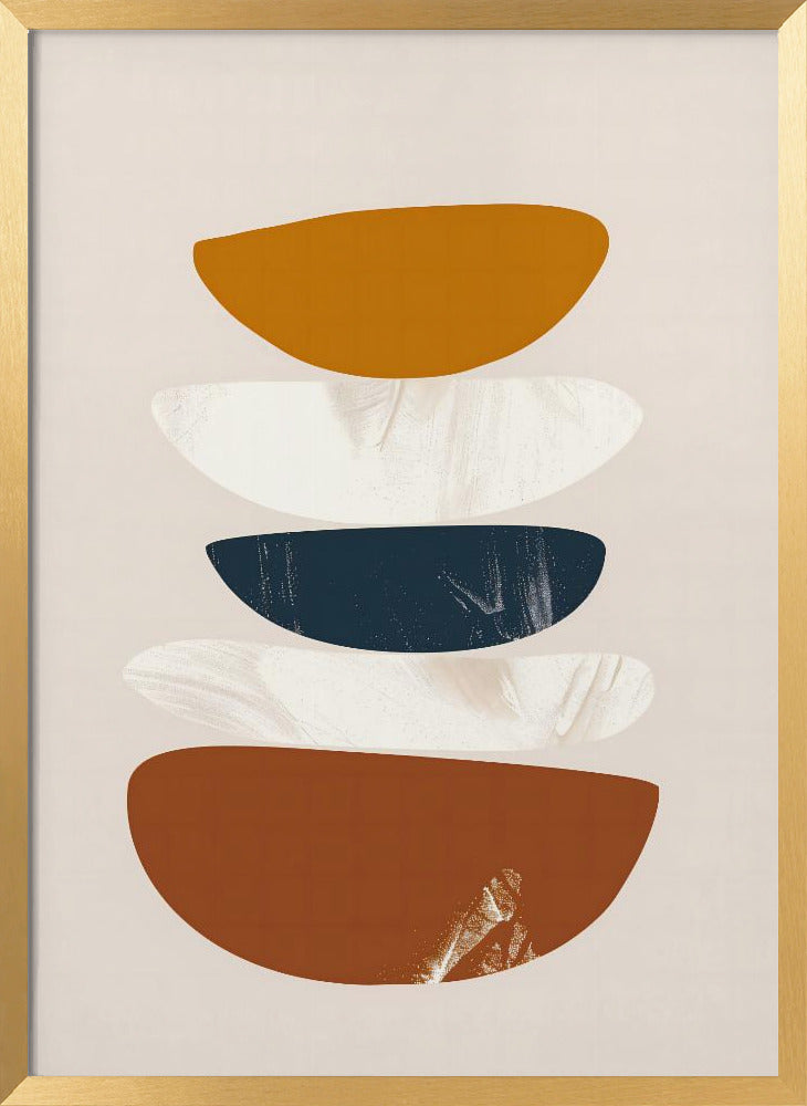 Abstract Minimalist Shapes No 1 Poster