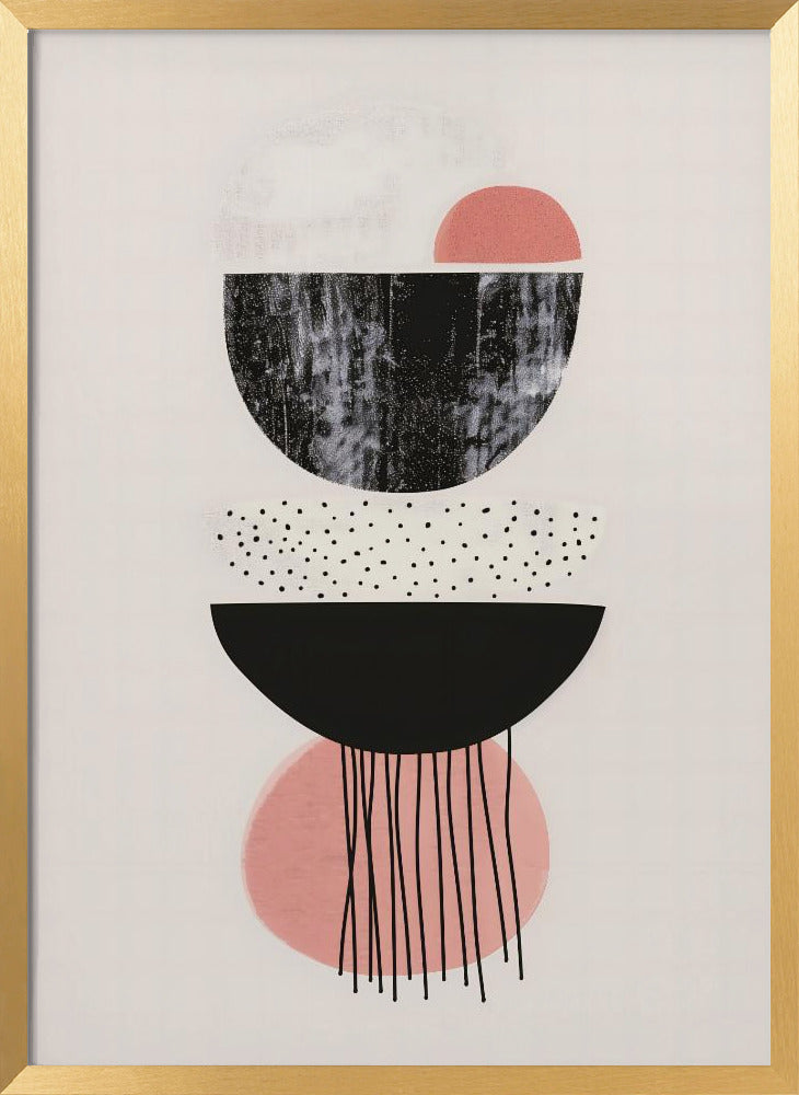 Abstract Minimalist Shapes No 5 Poster