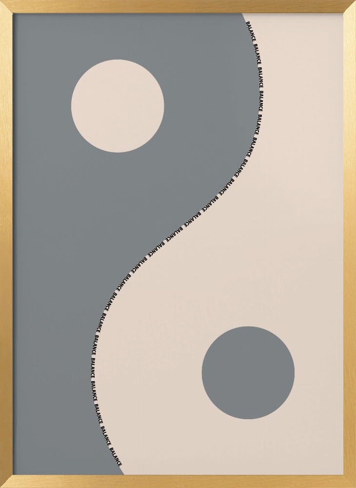 Balance gray Poster