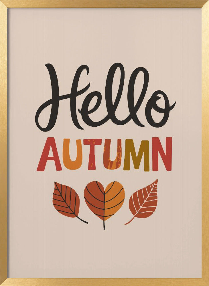 Hello Autumn Poster