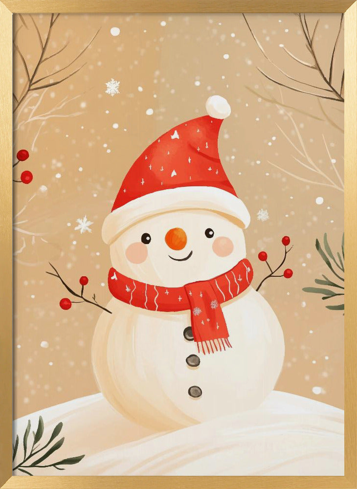 Christmas Snowman Poster