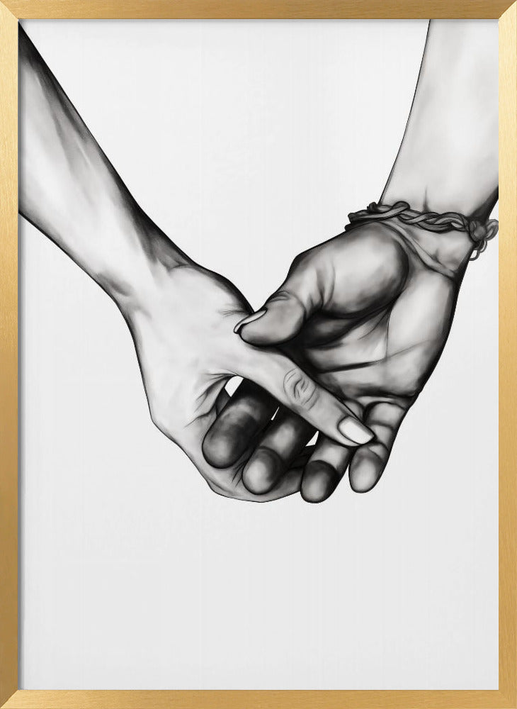 Holding Hands Poster