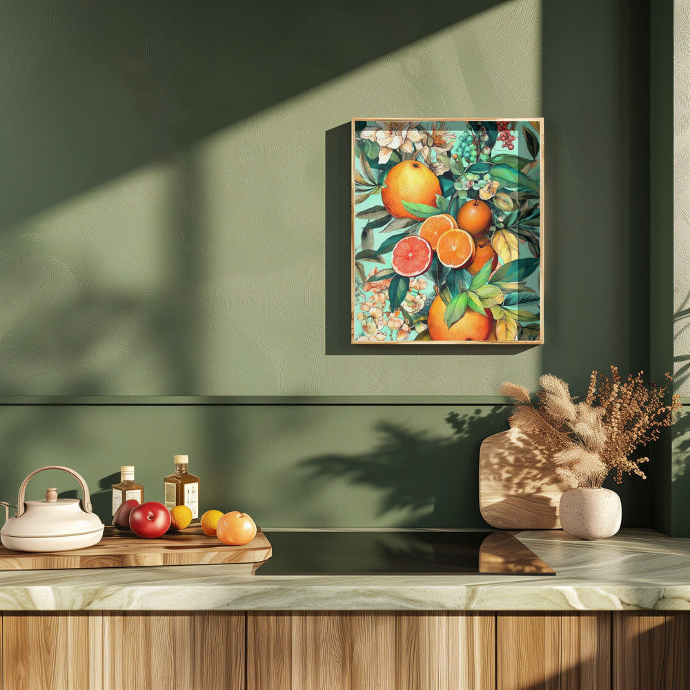 Flowers and fruits 2 Poster