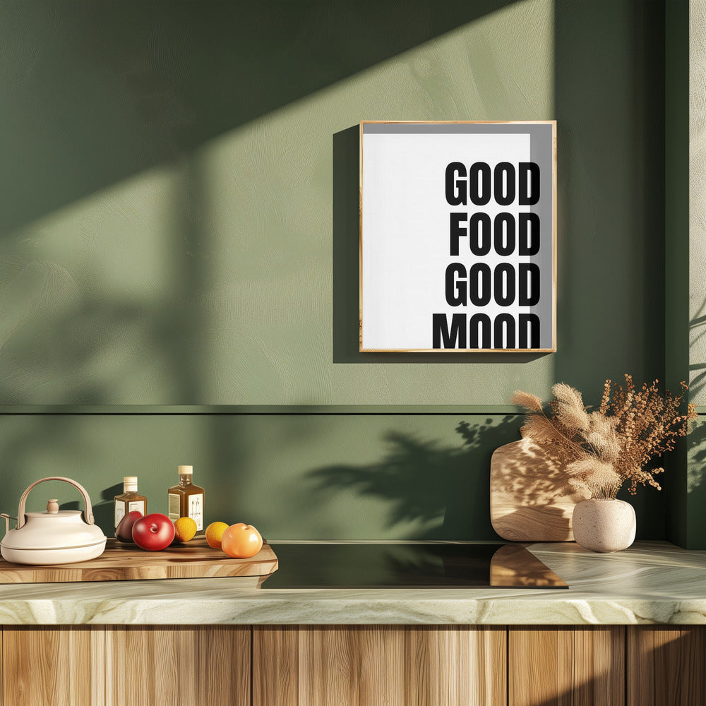 Godo Food Good Mood Poster (White)