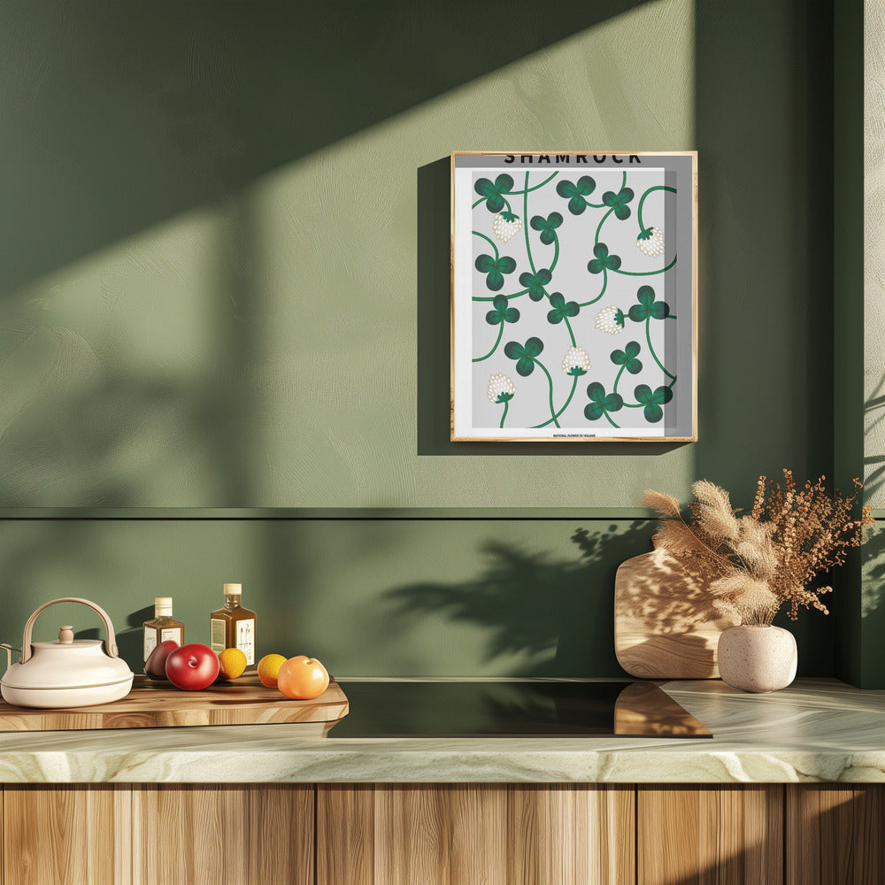 Shamrock - National flower of Ireland Poster