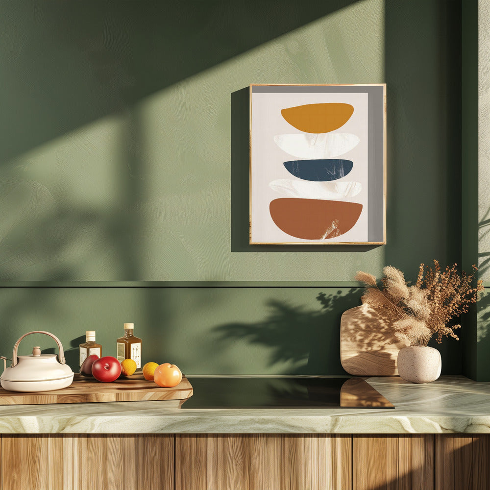 Abstract Minimalist Shapes No 1 Poster