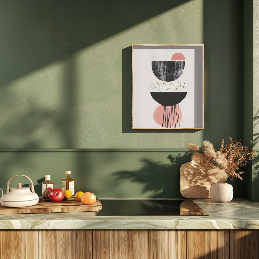 Abstract Minimalist Shapes No 5 Poster