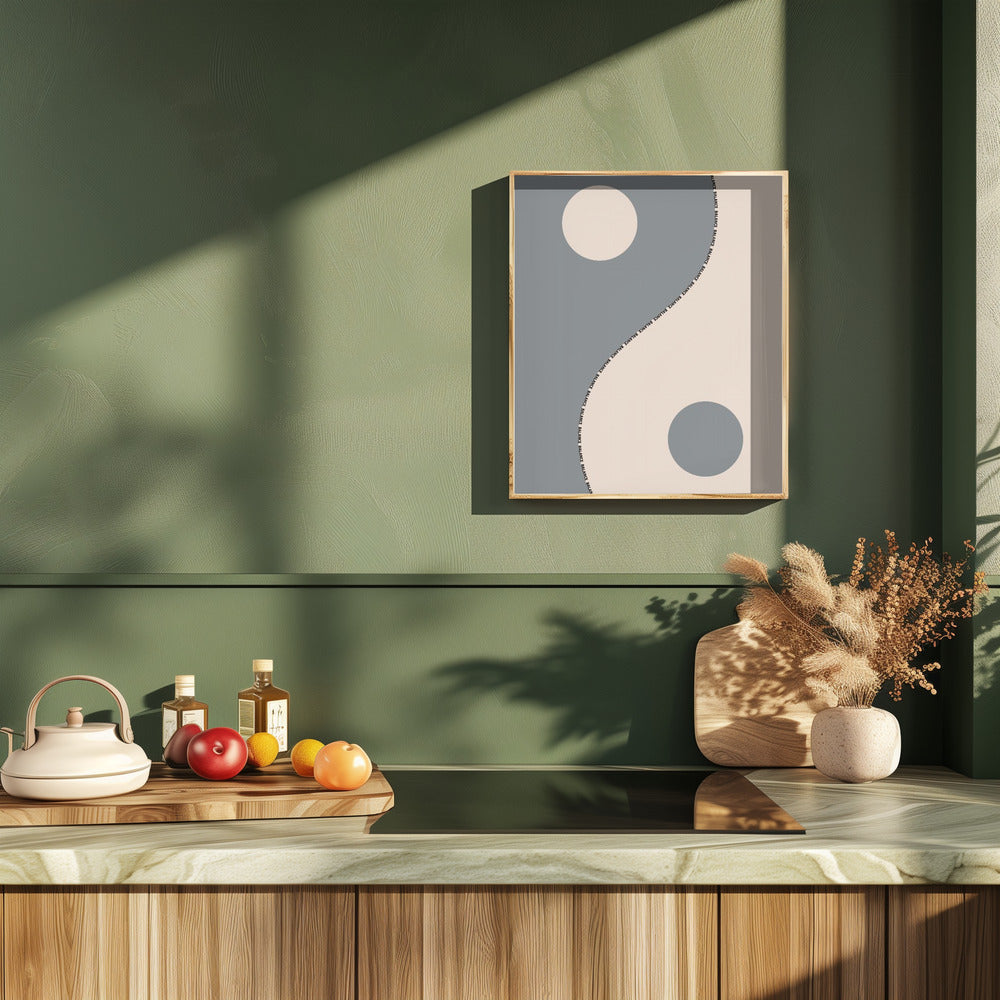Balance gray Poster