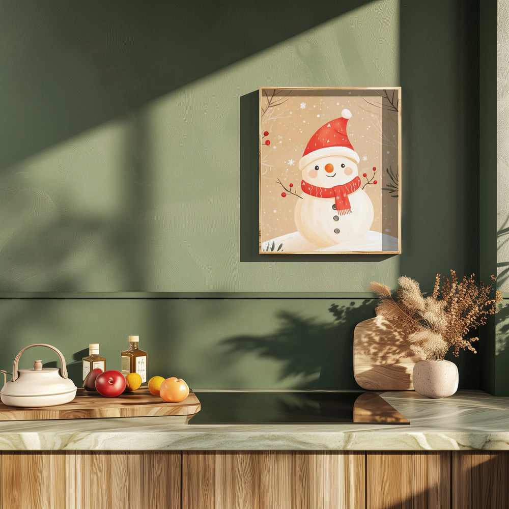 Christmas Snowman Poster