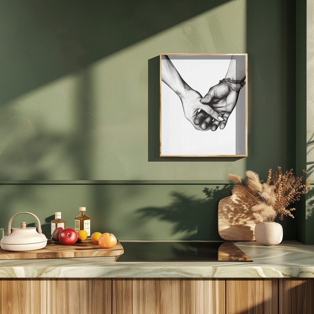 Holding Hands Poster