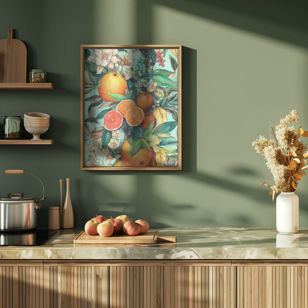 Flowers and fruits 2 Poster