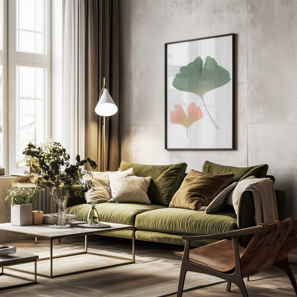Pastel Ginkgo Poster