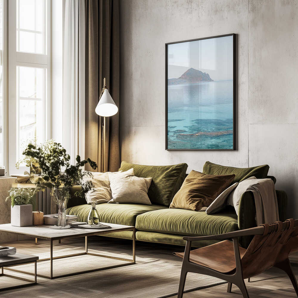 Rocks at the coast Poster