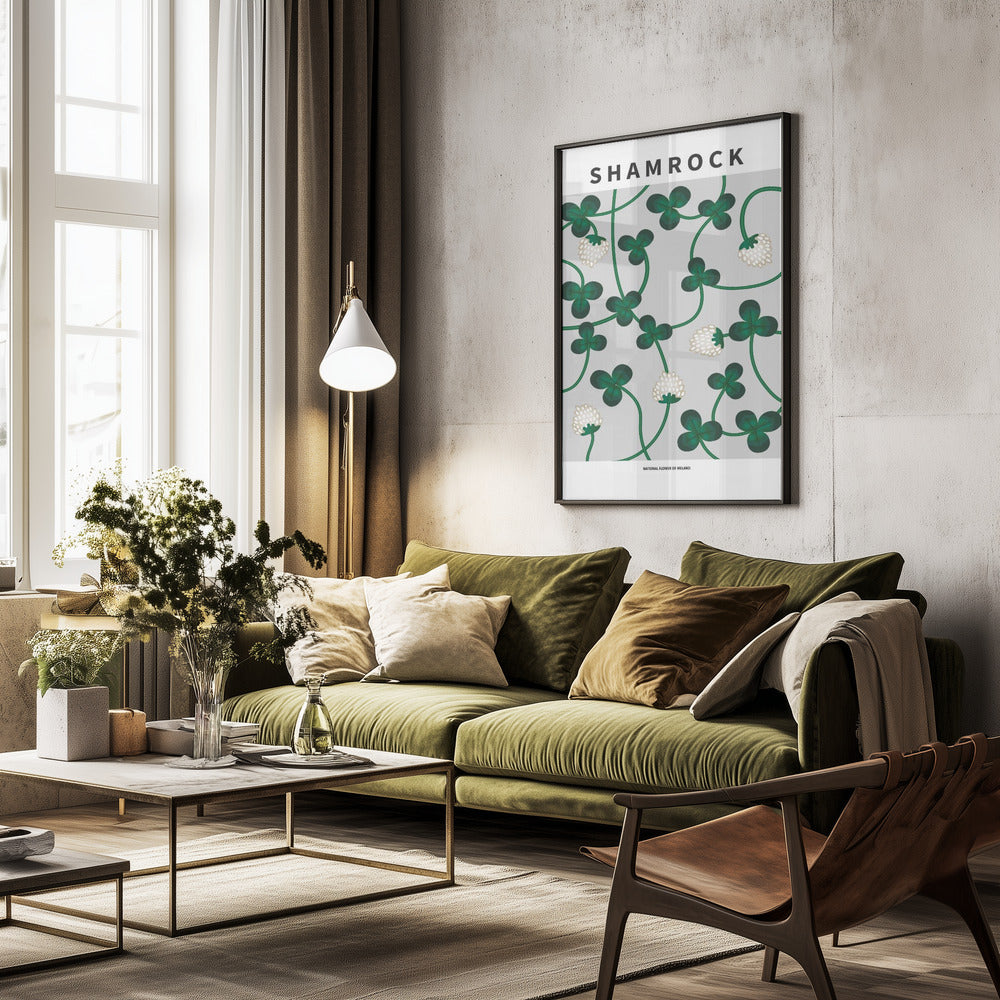 Shamrock - National flower of Ireland Poster