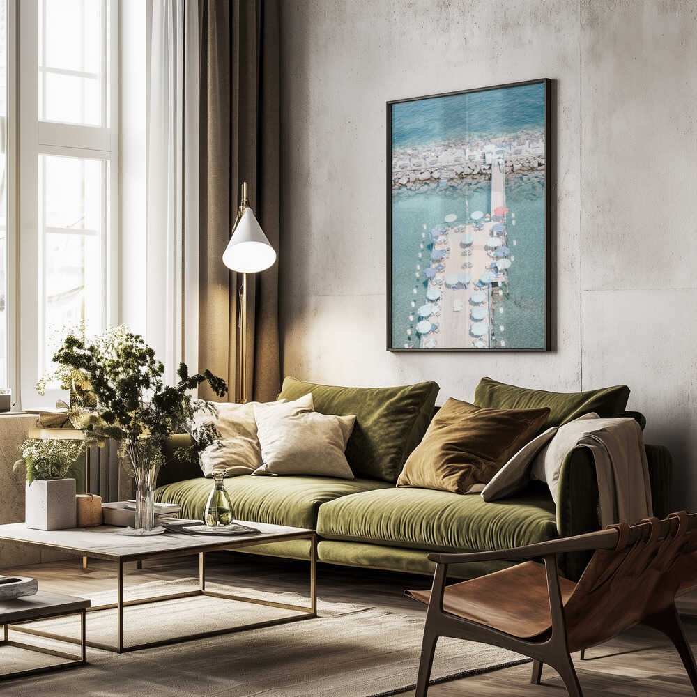 Coastal life Italy Poster