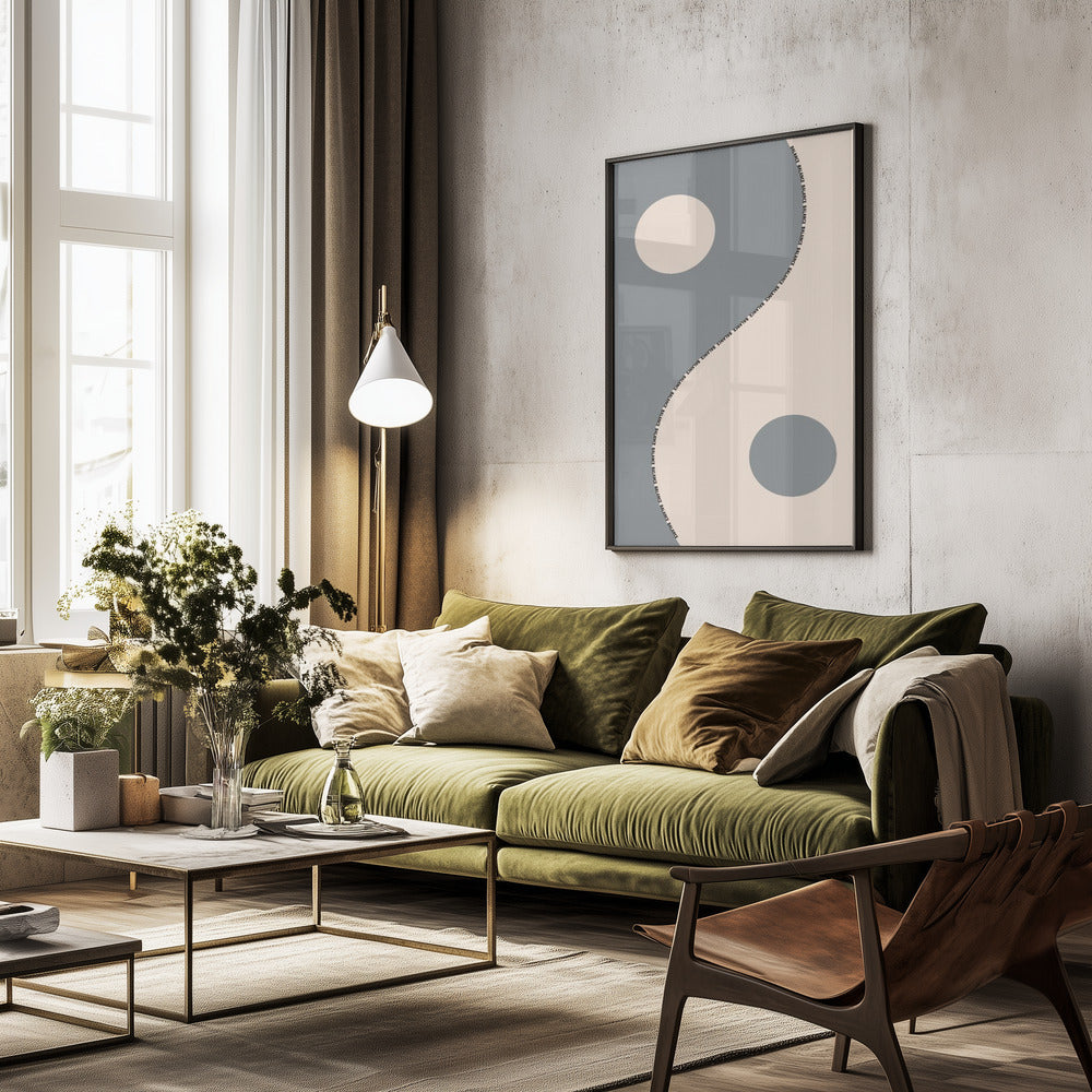 Balance gray Poster
