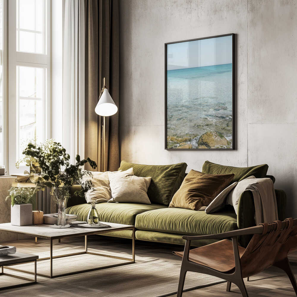 Seascape at the Italian Coast Poster