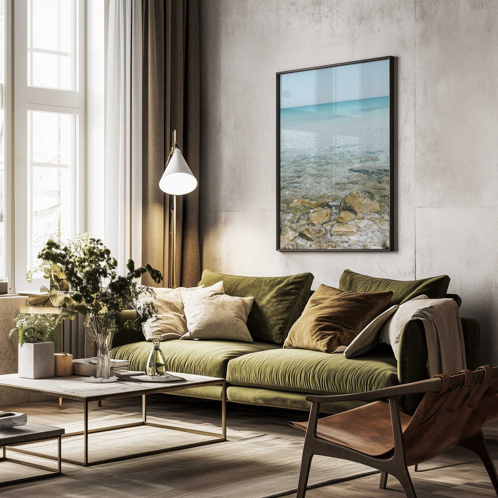 Seascape at the Italian Coast Poster
