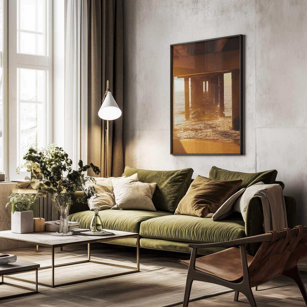 Golden Pier Pathway Poster