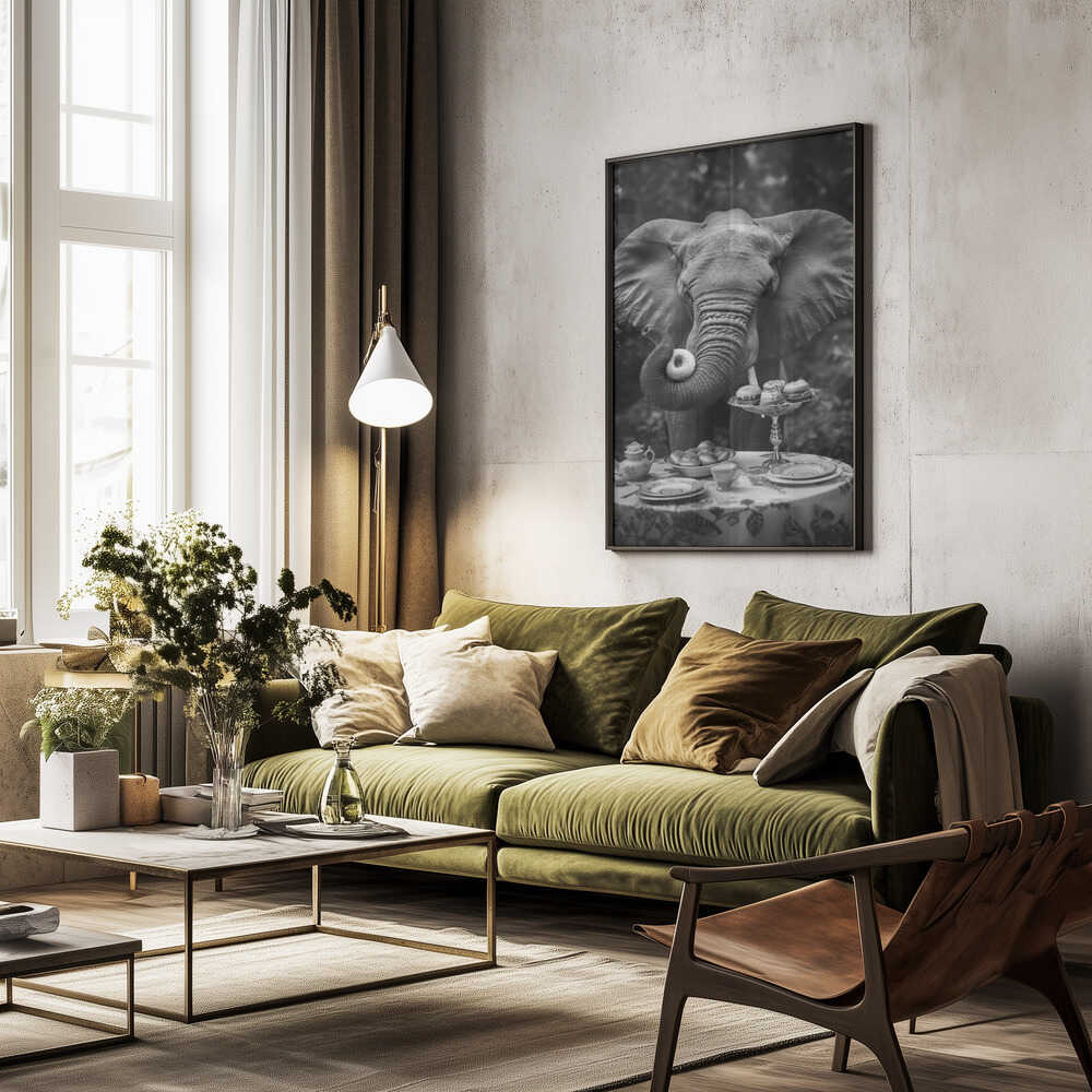 Elephant’s Doughnut Delight Poster