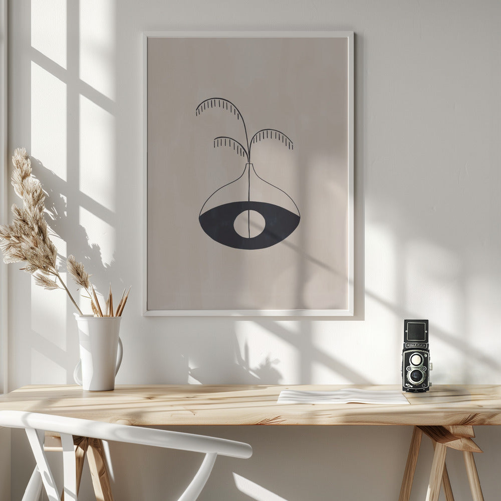 Evil Eye Vase Poster