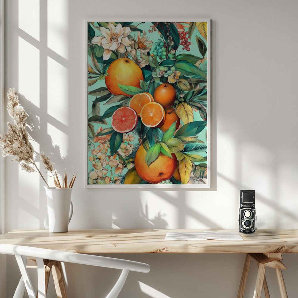 Flowers and fruits 2 Poster