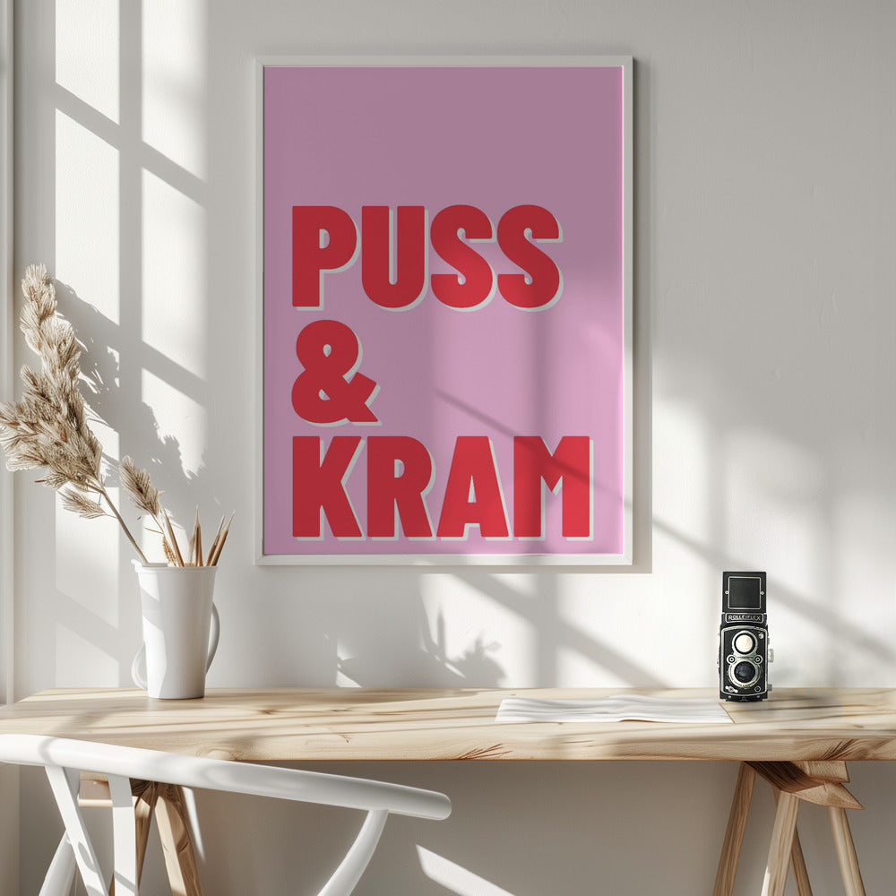 Puss och Kram Poster